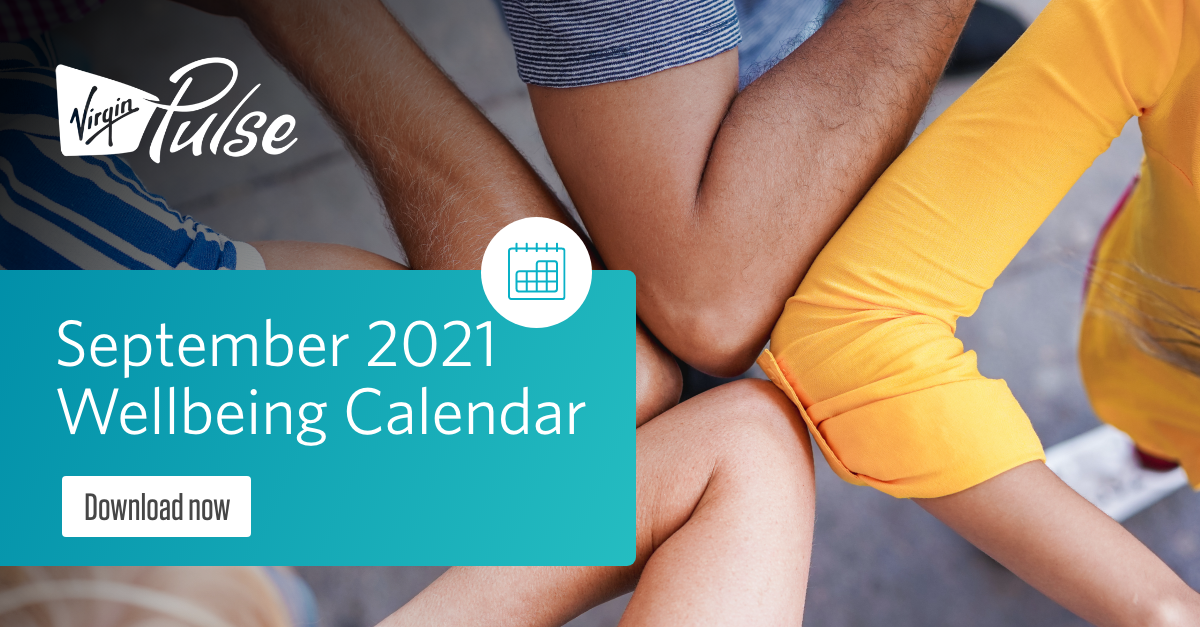 September 2021 Wellbeing Calendar Virgin Pulse